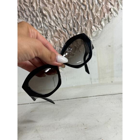 Prada Black/Grey Gradient SPR07Y 07Y 1AB-0A7 Symbole Cat-Eye Sunglasses - Picture 6 of 6